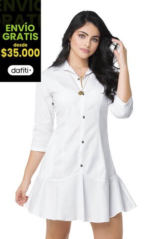 Vestido Para Mujer Blanco MP MP