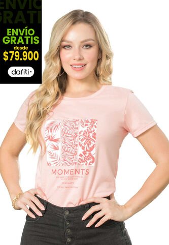 Camiseta Mujer Rosa Mp 138 MP