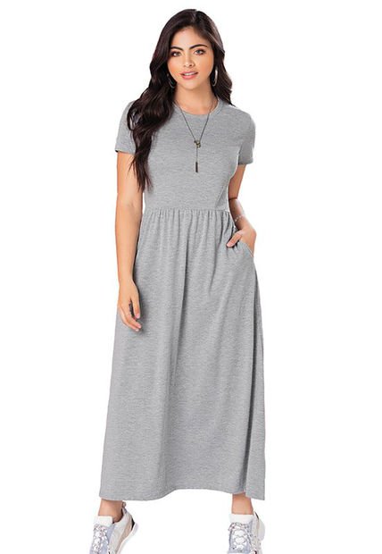Vestido Gris MP 69903