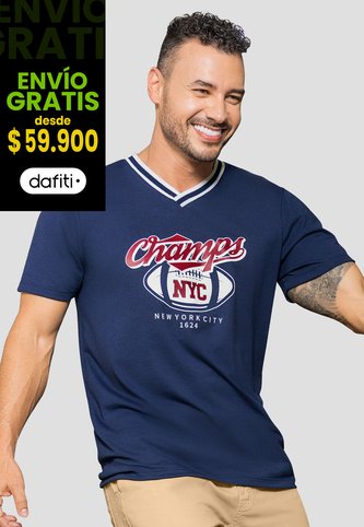 Camiseta Hombre Azul Profundo Mp 110975 MP