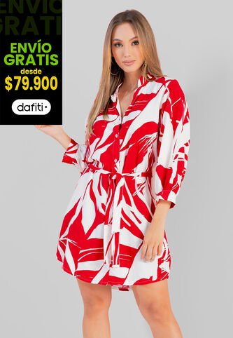 Vestido Corto Mujer Rojo Mp 104010 MP