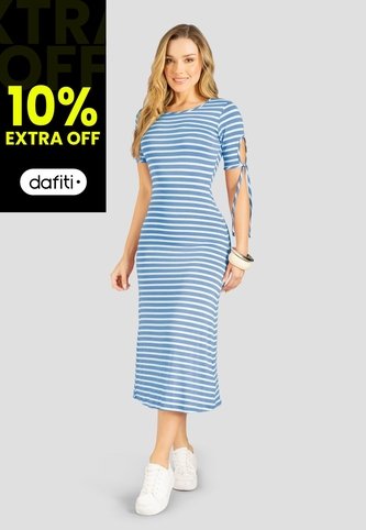 Vestido Largo Mujer Bicolor Mp 113069 MP