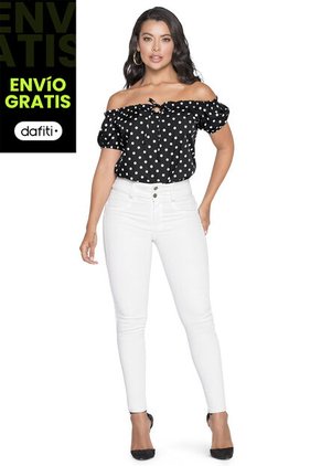 Pantalón Mujer Blanco Mp 6718