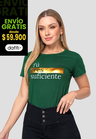 Camiseta Mujer Verde Pino Mp 111096 MP