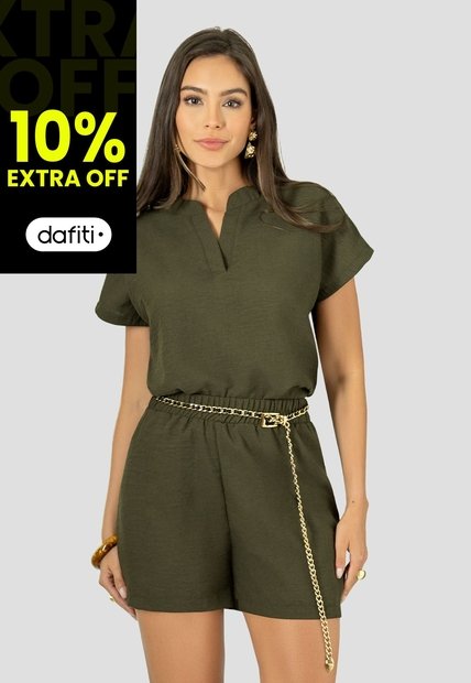 Conjunto Mujer Verde Militar Mp 112891