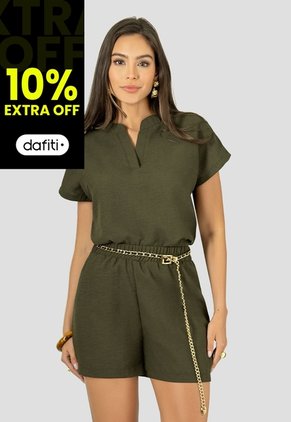 Conjunto Mujer Verde Militar Mp 112891