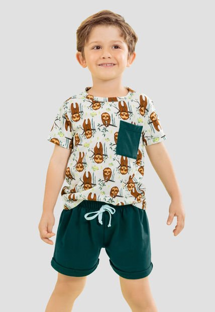 Conjunto Infantil Masculino Multicolor Mp 104963