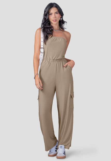 Enterizo Largo Mujer Café Pardo Mp 110267