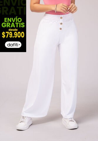 Pantalón Mujer Blanco Mp 3407 MP