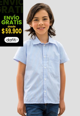 Camisa Infantil Niños Azul Baby Mp 110869 MP