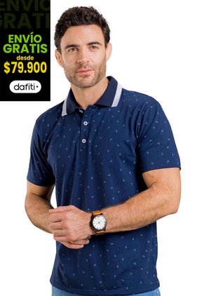 Polo Hombre Azul Mp 1885