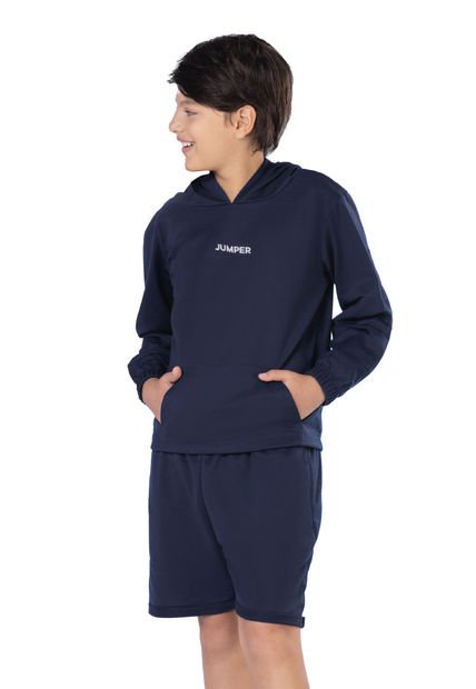 Buzo Infantil Masculino Azul Mp 2923