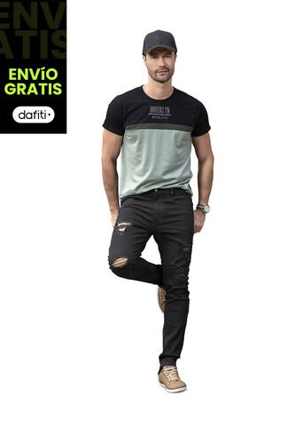 Jean Hombre Negro Mp 78119 MP
