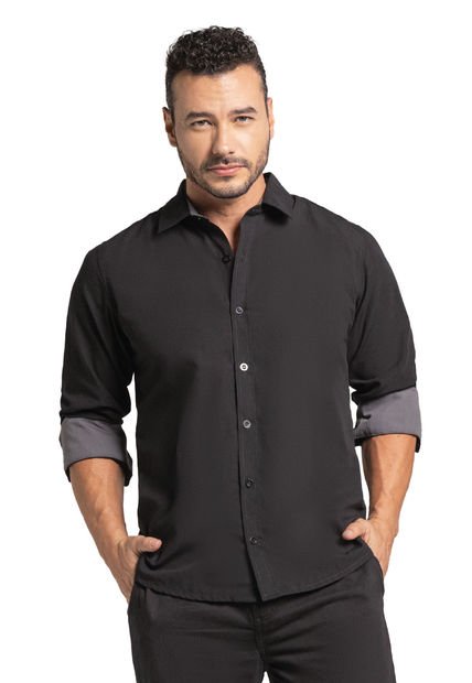 Camisa Hombre Negro Mp 100154