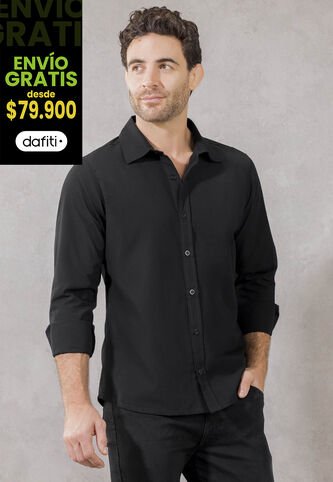 Camisa Hombre Negro Mp 1267 MP