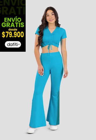 Conjunto Niñas Infantil Azul Turquesa Mp 101172 MP