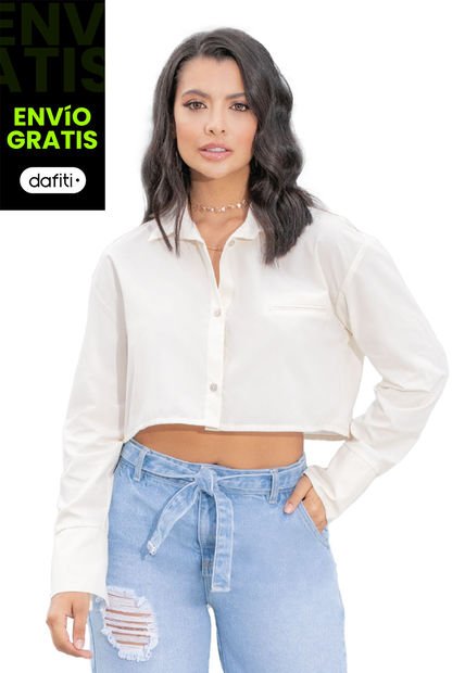 Camisa Mujer Beige Mp 862