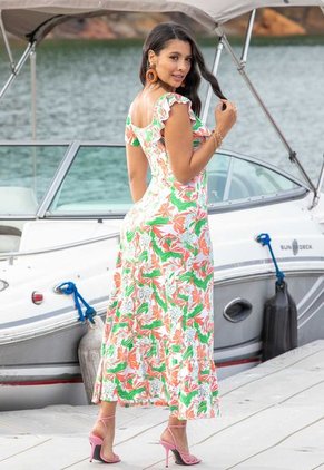 Vestido Largo Mujer Multicolor Mp 736