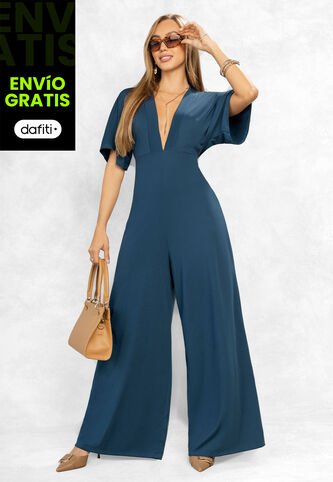 Enterizo Largo Mujer Azul Petróleo Oscuro Mp 107316 MP