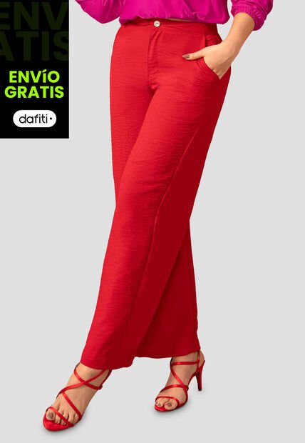 Pantalón Mujer Rojo Mp 112499