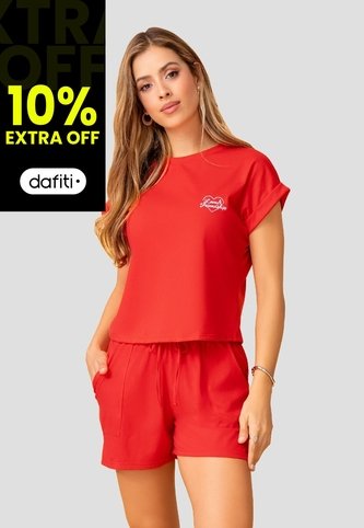Conjunto Mujer Rojo Mp 112053 MP