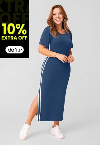 Vestido Largo Mujer Azul Profundo Mp 112017 MP