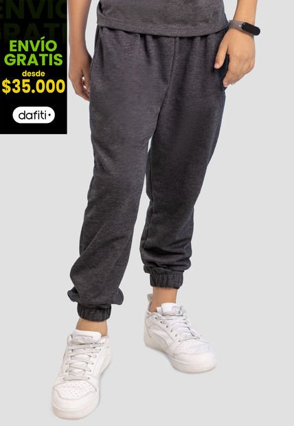 Jogger Infantil Masculino Negro Mp 101505