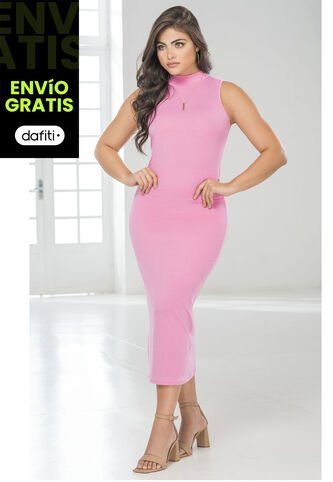 Vestido Largo Mujer Rosado Mp 1786 MP