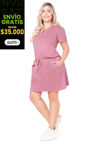 Vestido Corto Adulto Palo De Rosa Oscuro Mp 93525 MP