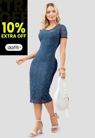 Vestido Largo Mujer Azul Profundo Mp 111271 MP