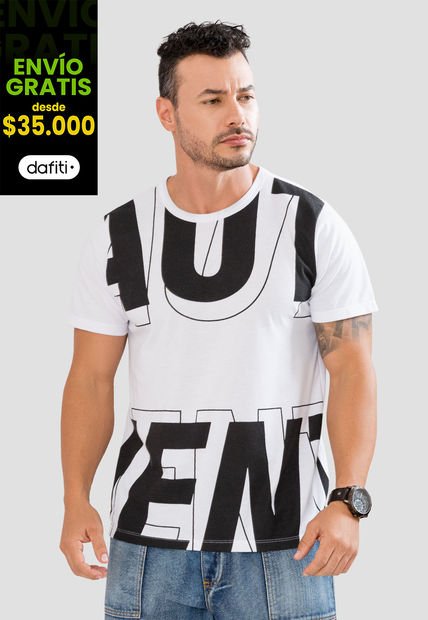 Camiseta Hombre Blanco Mp 104130