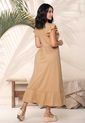 Vestido Largo Mujer Beige Mp 869 de MP