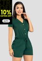 Enterizo Corto Mujer Verde Pino Mp 111079 de MP