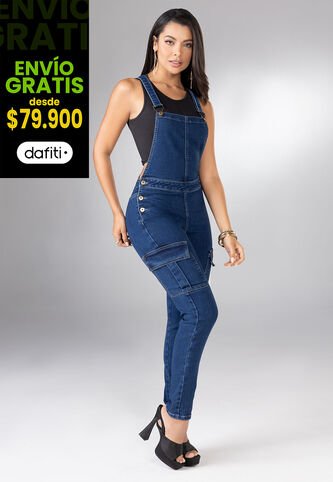 Overall Largo Mujer Azul Medio Mp 100395 MP