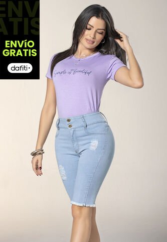 Capri Mujer Azul Claro Mp 4455 MP