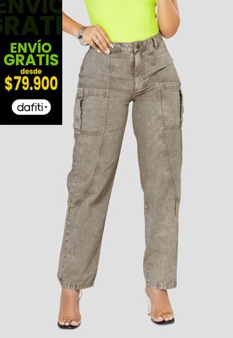Jean Mujer Taupe Mp 100398 MP