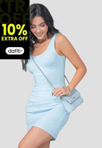 Vestido Mujer Azul Baby Mp 110314 MP