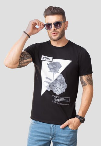 Camiseta Hombre Negro Mp 102569 MP