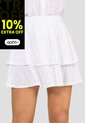 Falda Corta Mujer Blanco Mp 110536 de MP