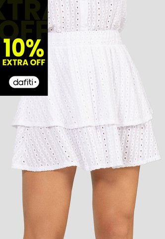 Falda Corta Mujer Blanco Mp 110536 MP