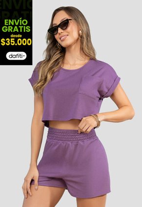 Conjunto Mujer Lavanda Mp 106079