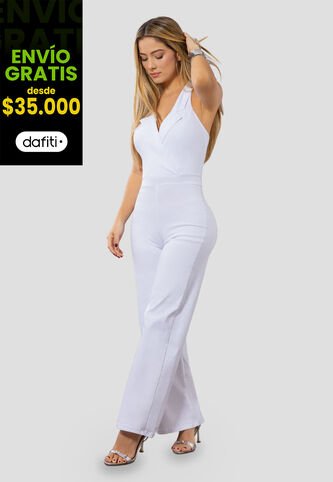 Enterizo Largo Mujer Blanco Mp 110697 MP