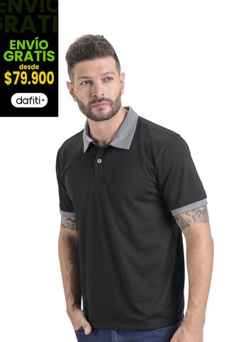Polo Masculino Negro Mp 3354 MP