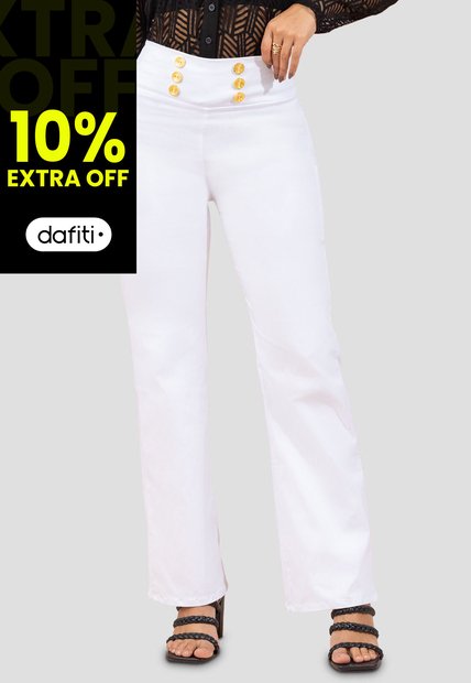 Pantalón Mujer Blanco Mp 100069