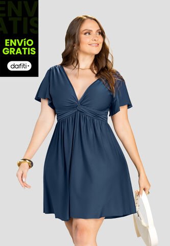 Vestido Corto Mujer Azul Profundo Mp 112274 MP
