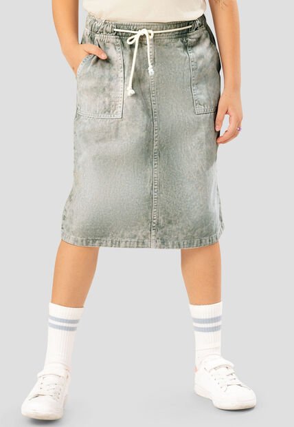 Falda Infantil Femenino Verde Mp 107887