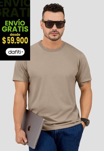Camiseta Hombre Café Pardo Mp 110530 MP