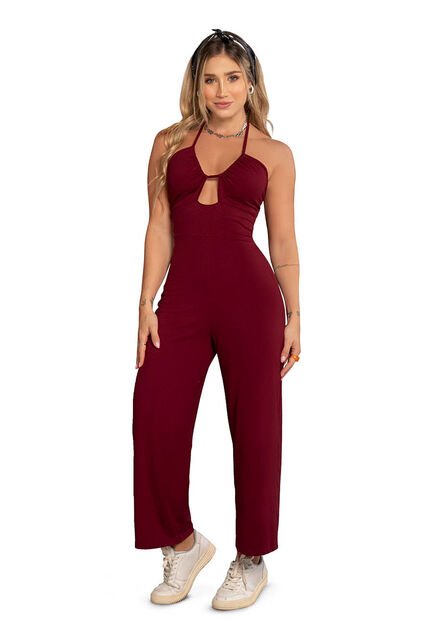 Enterizo Largo Mujer Vinotinto Mp 89572