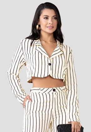 Blazer Mujer Blanco Mp 100294