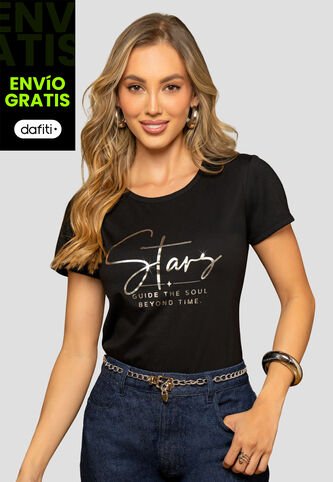 Camiseta Mujer Negro Mp 112589 MP